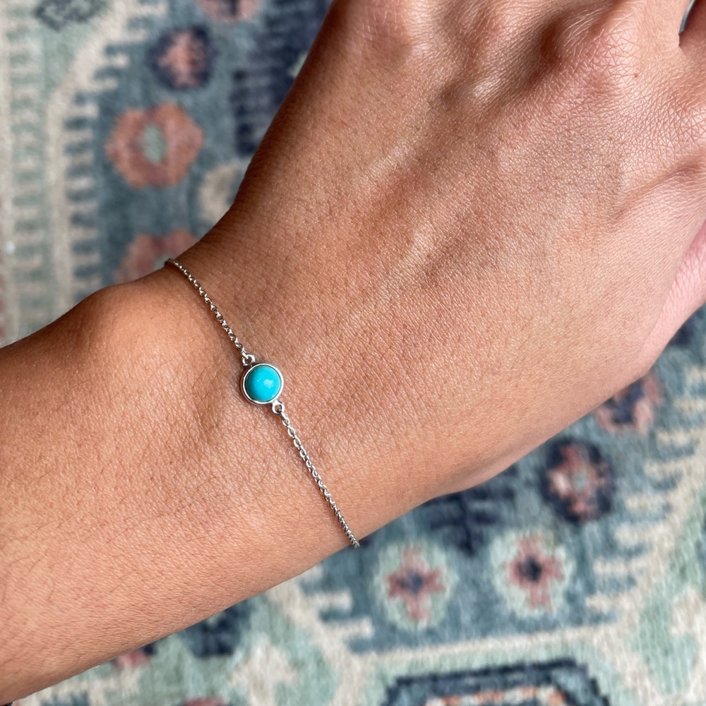 Tiffany & Co. Elsa Peretti Color by the Yard turquoise sterling silver bracelet